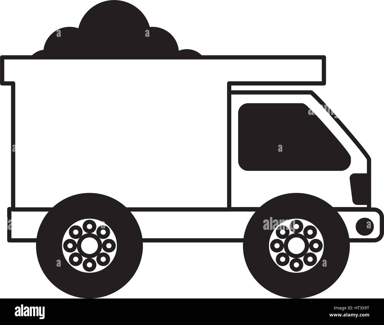 Dump truck isolated icon Stock Vector Image & Art - Alamy
