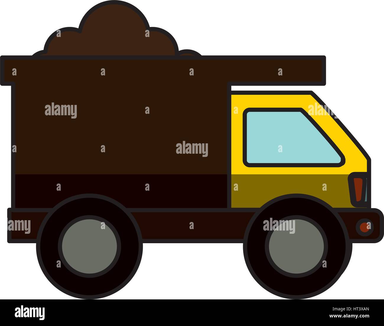 Dump truck isolated icon Stock Vector Image & Art - Alamy