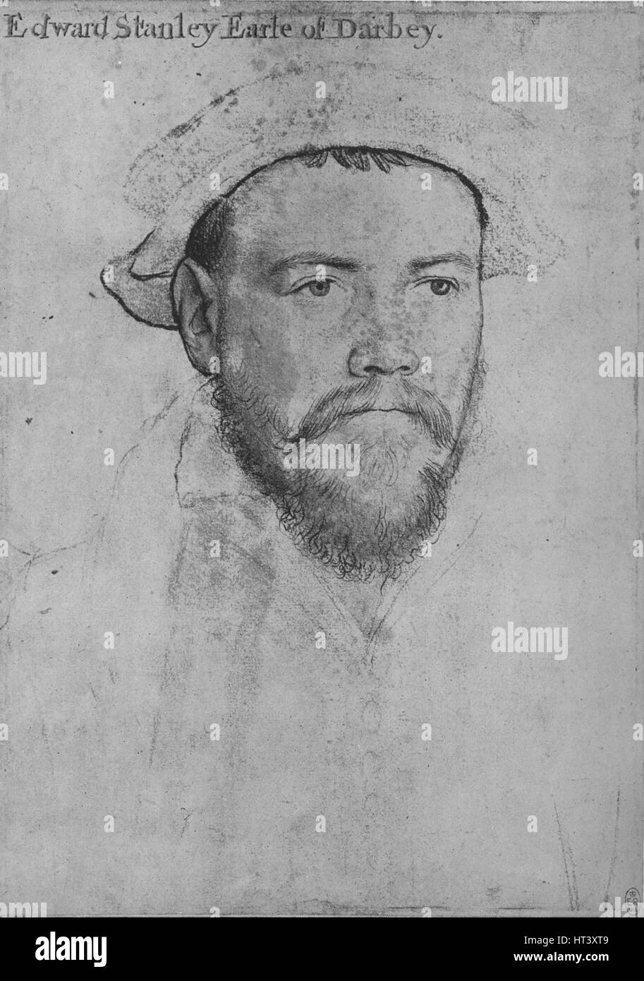 'Edward Stanley, Earl of Derby', c1532-1543 (1945). Artist: Hans Holbein the Younger. Stock Photo