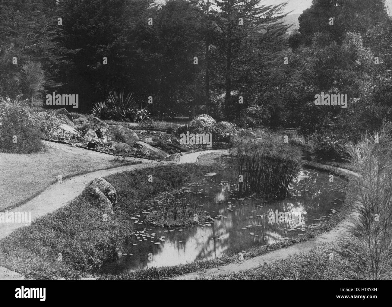 The rock garden Black and White Stock Photos & Images Alamy