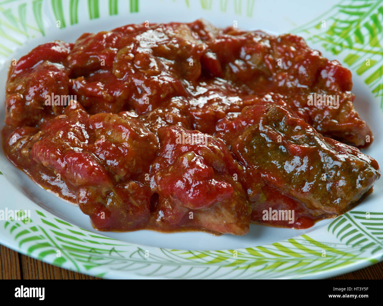 Nigerian Beef Stew ,tomato based stew Stock Photo Alamy