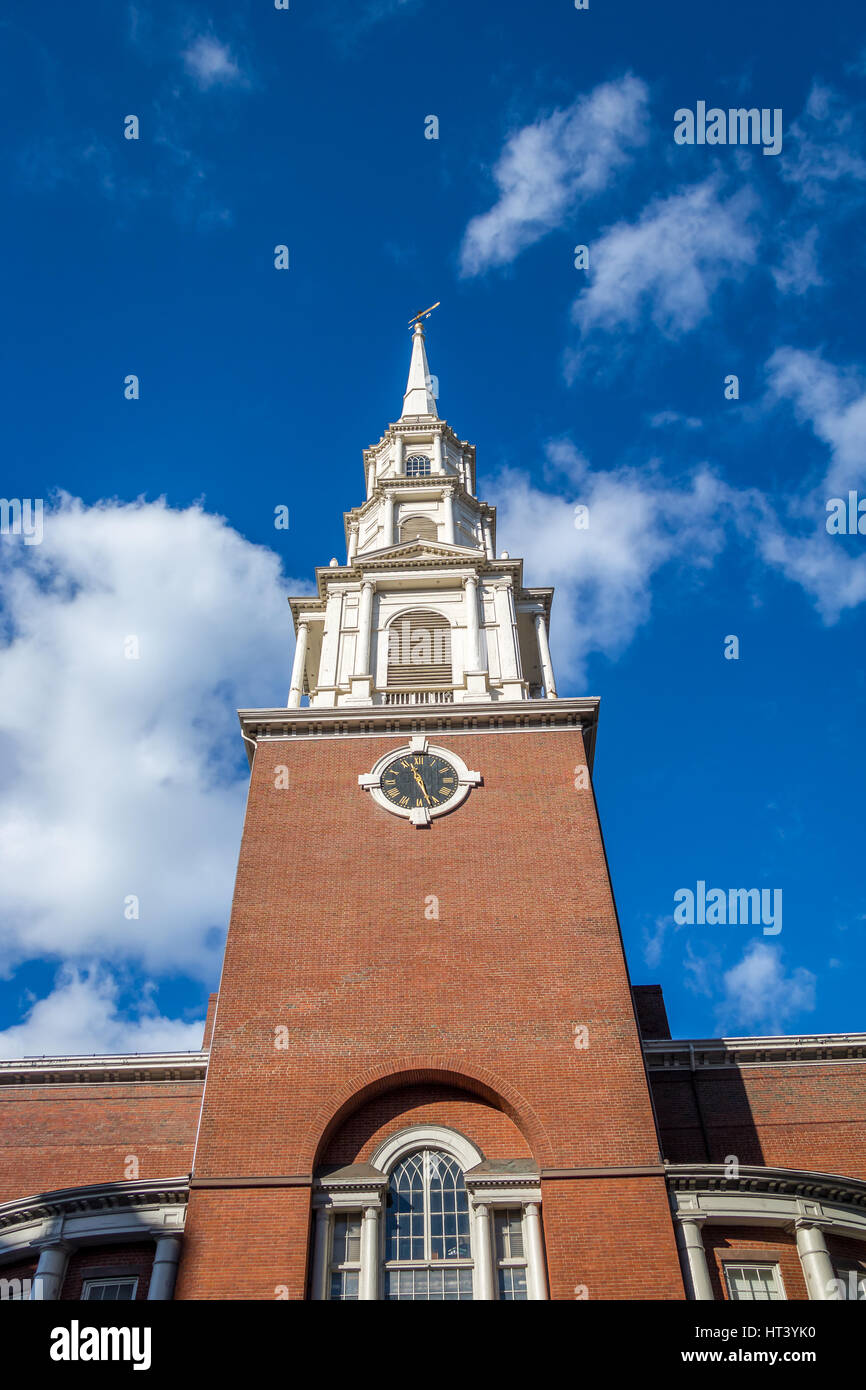 Park Street Church - Boston, Massachusetts, USA Stock Photo