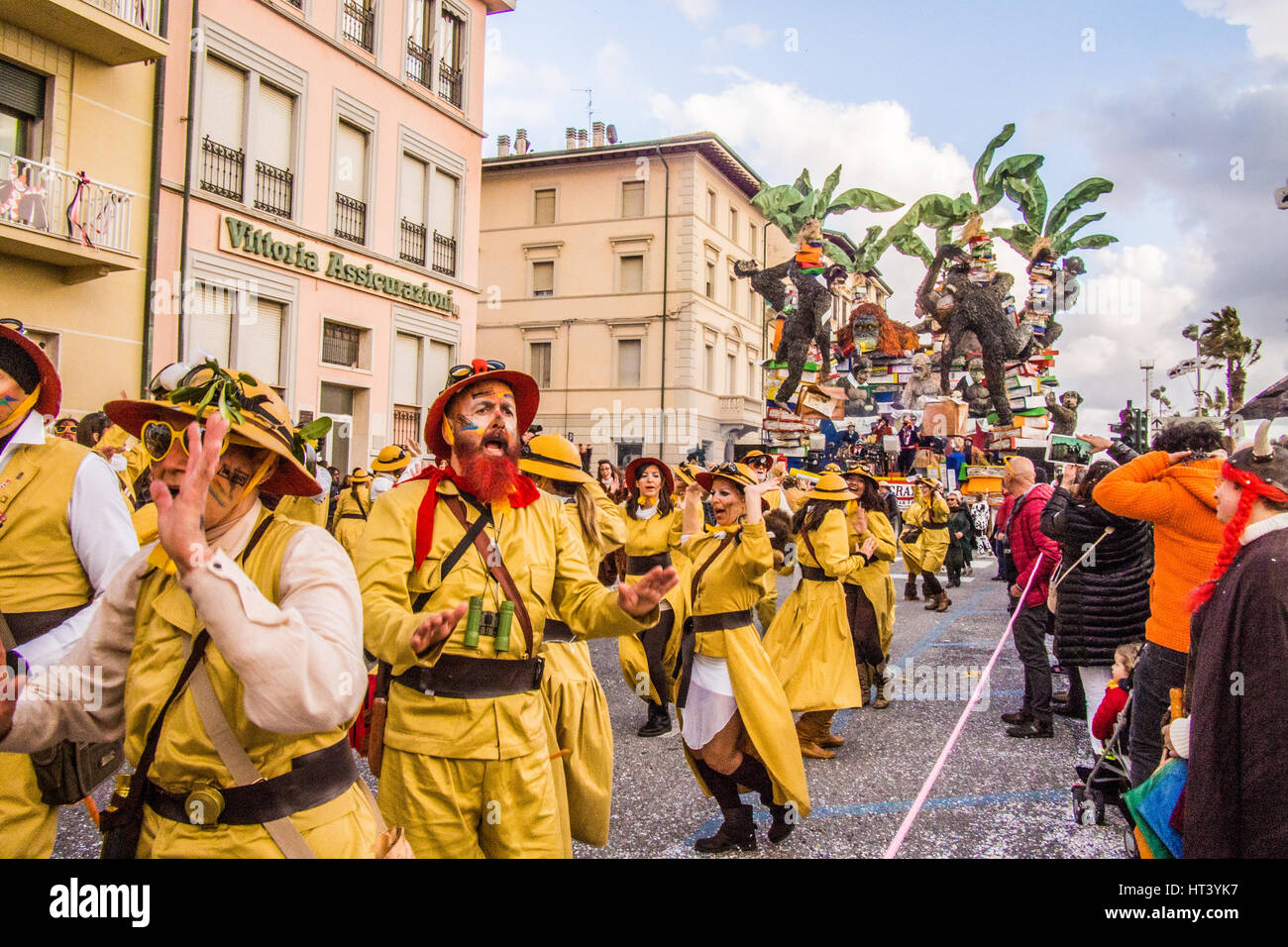 Viareggio Carnival in the province of Lucca, Tuscany region, Italy. Stock Photo