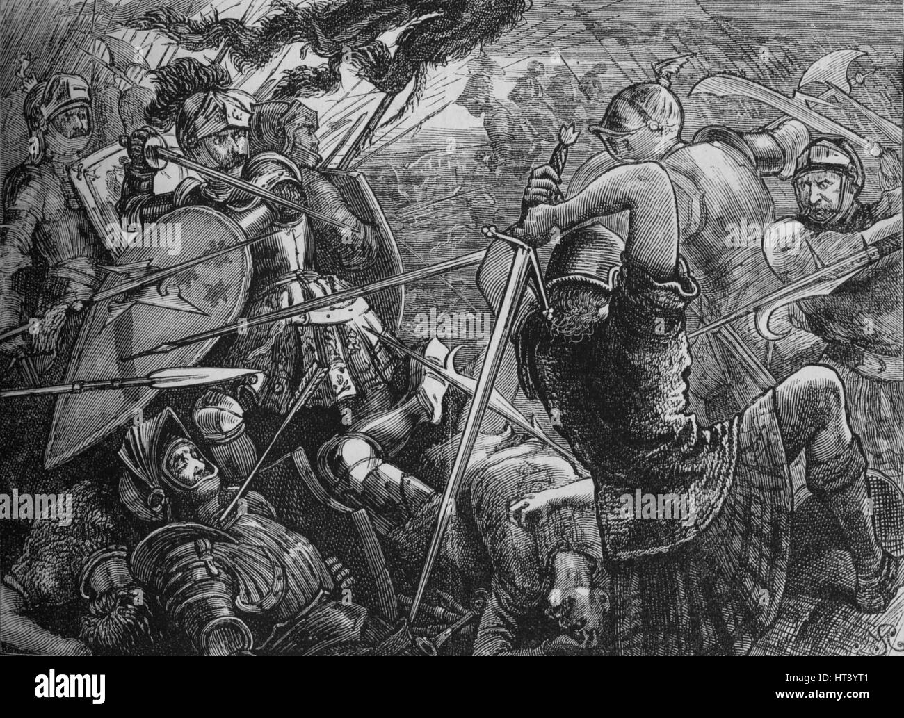 'The Battle of Flodden', 9 September 1513, (c1880).  Artist: Unknown. Stock Photo