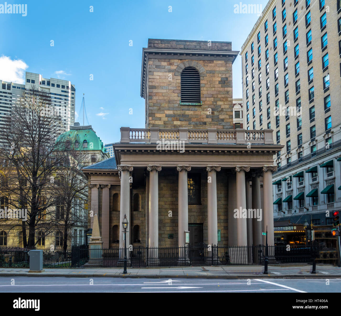 King’s Chapel - Boston, Massachusetts, USA Stock Photo