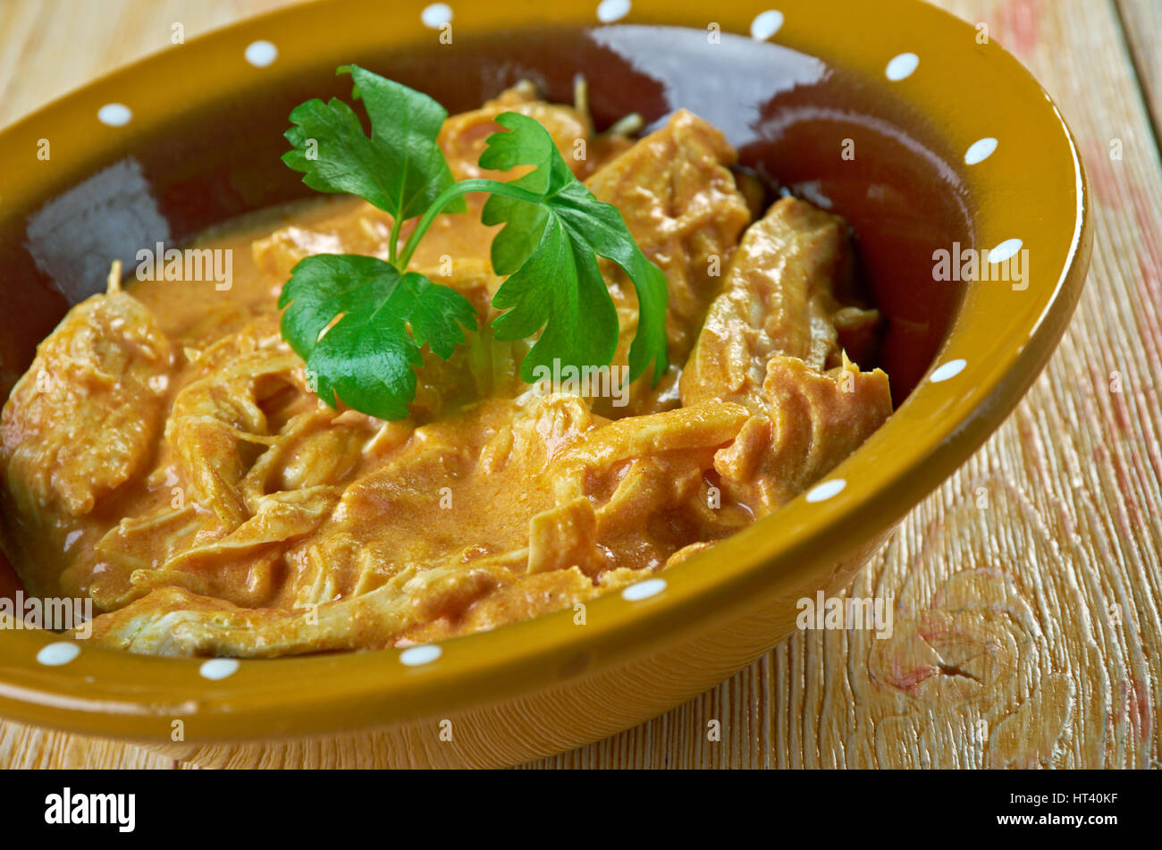 Congo Poulet Nyembwe.African cuisine Stock Photo Alamy