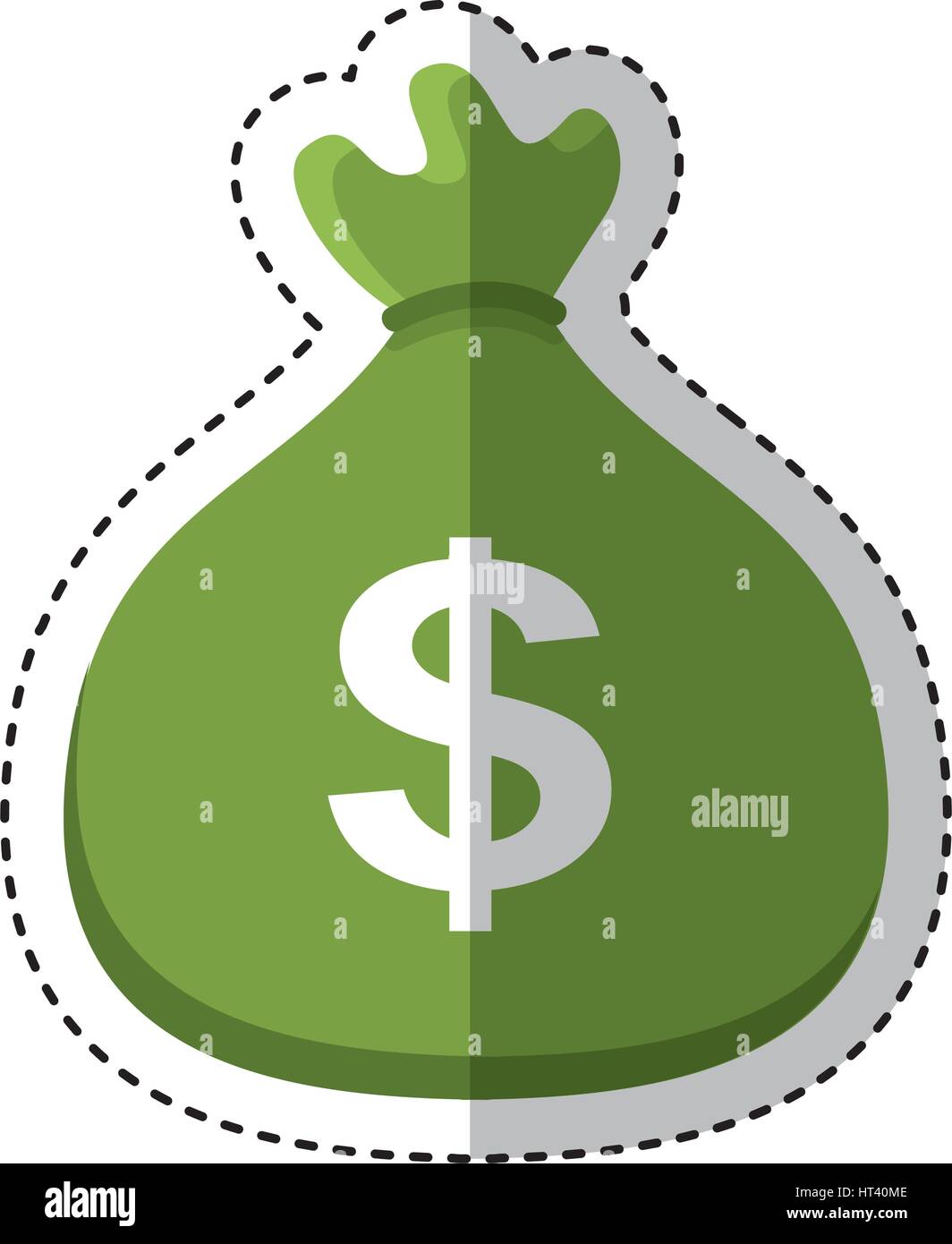 money bag isolated icon Stock Vector Image & Art - Alamy