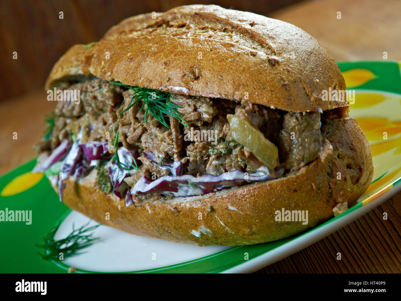 Southern Barbecue Beef Sandwiches. american cuisine Stock Photo Alamy