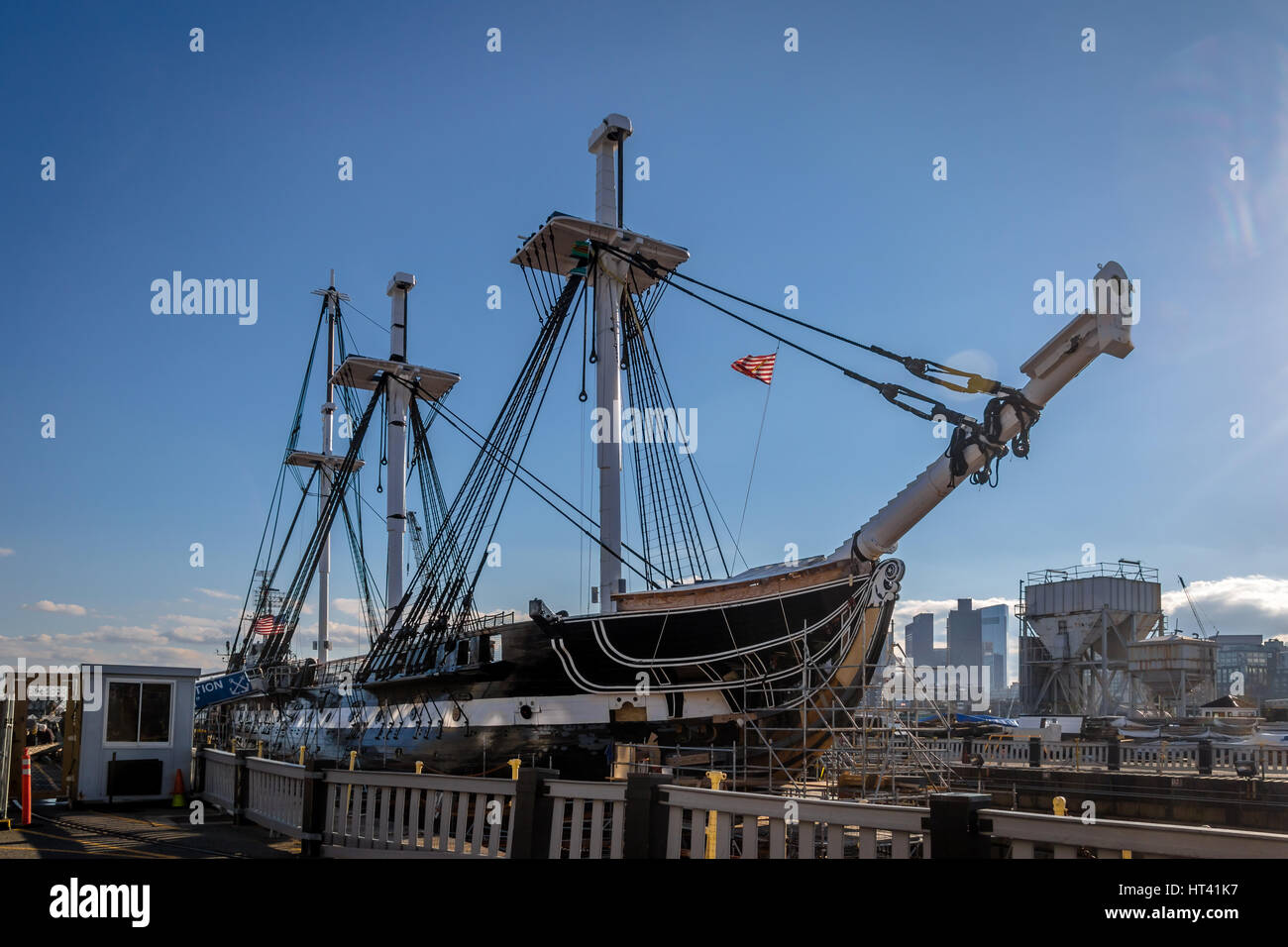 USS Constitution - Boston, Massachusetts, USA Stock Photo