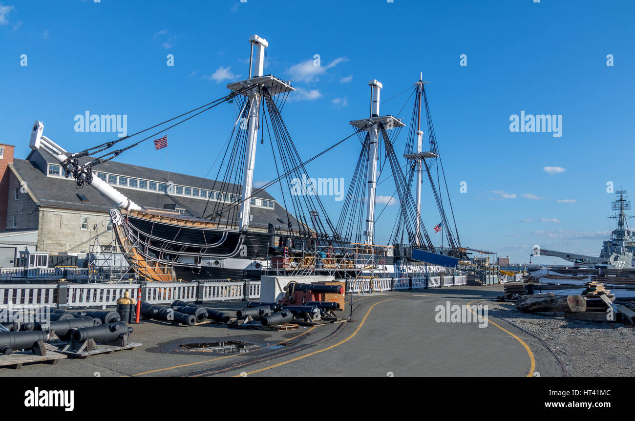 USS Constitution - Boston, Massachusetts, USA Stock Photo
