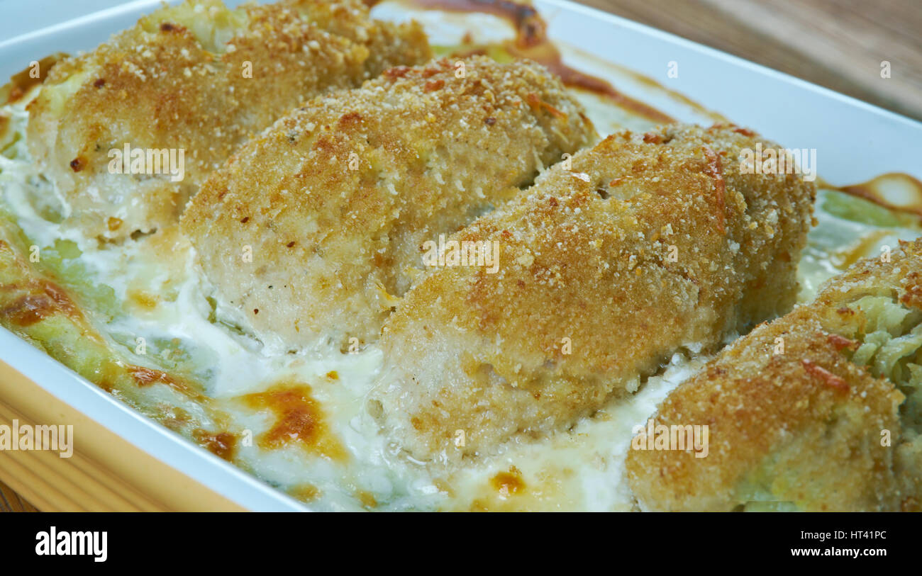 Fish Stick Casserole fasttoassemble fish and potato casserole Stock
