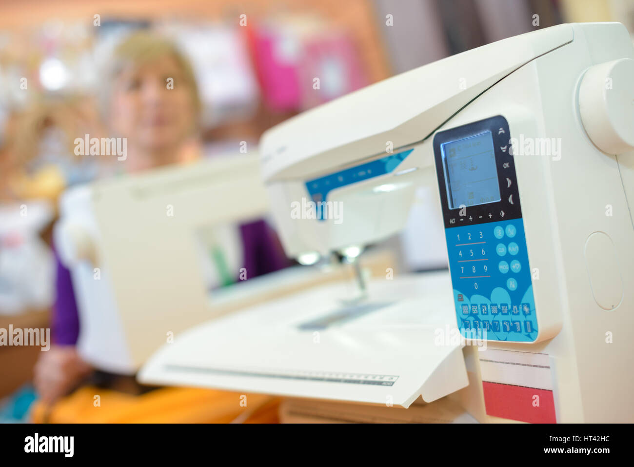 new sewing machine Stock Photo Alamy