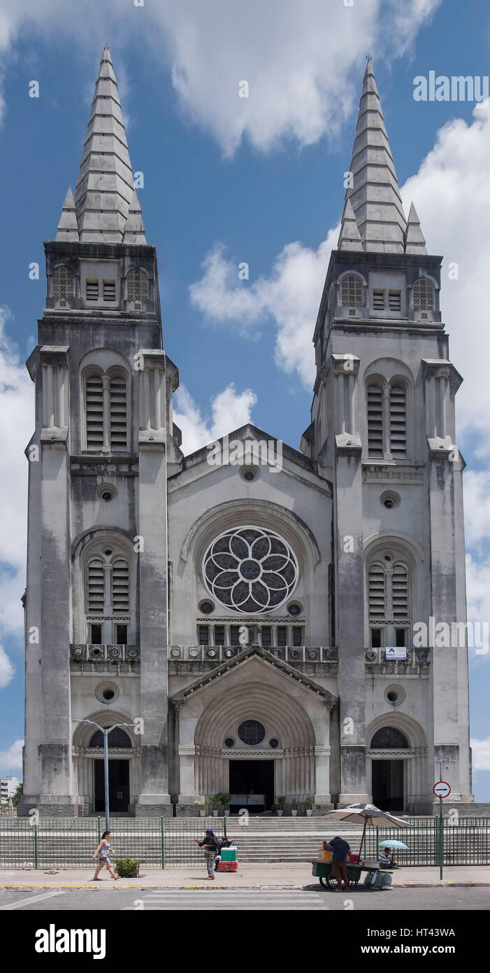 The neo-Gothic  St. Joseph's Cathedral (or Catedral Metropolitana), Fortaleza, State of Ceara, Brazil, South America Stock Photo