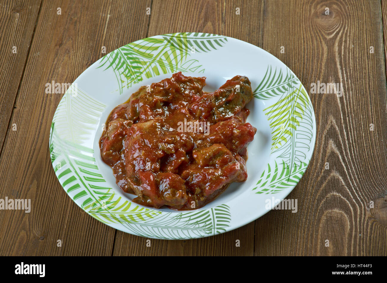 Nigerian Beef Stew ,tomato based stew Stock Photo Alamy