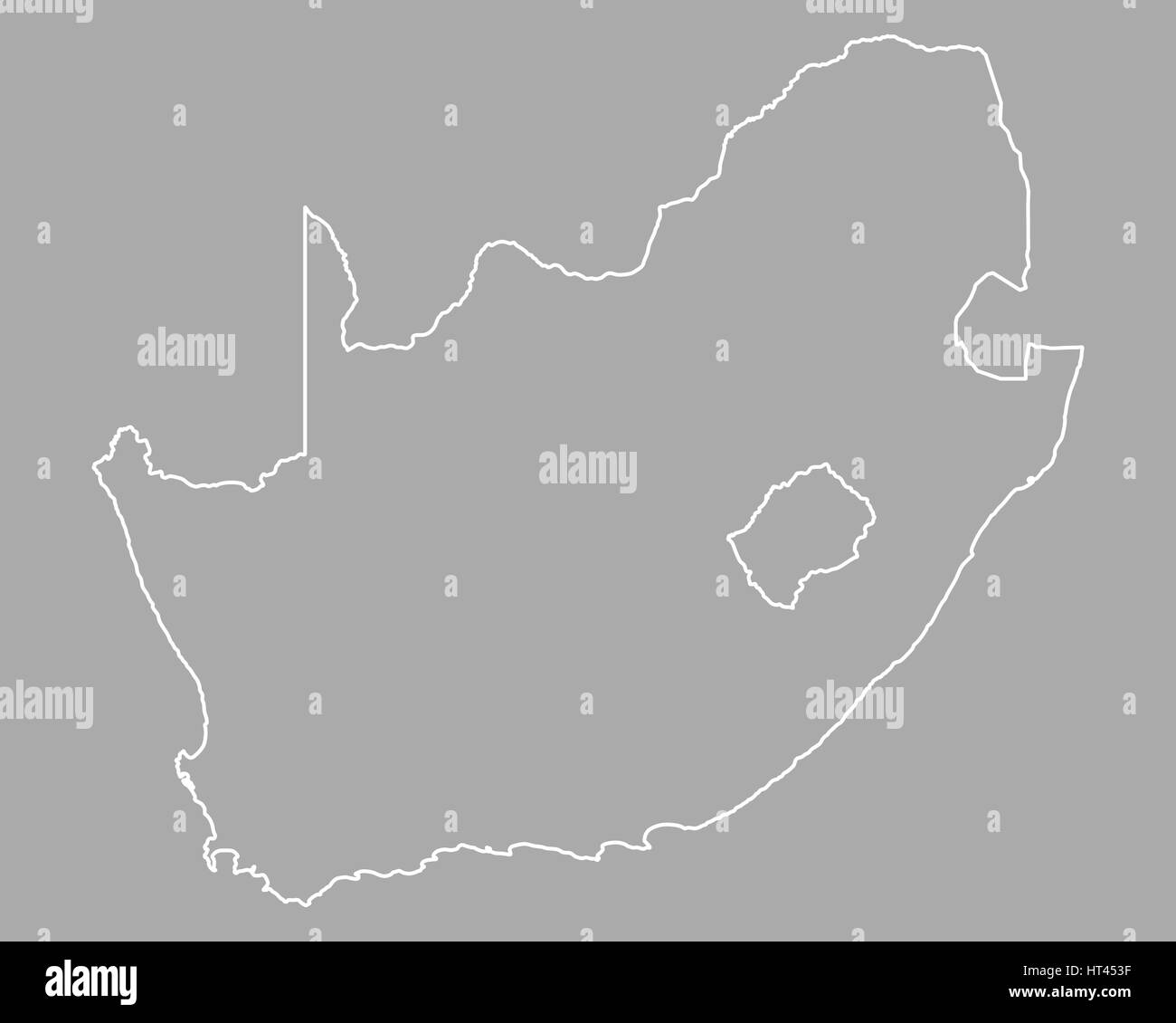 Map of South Africa Stock Photo Alamy