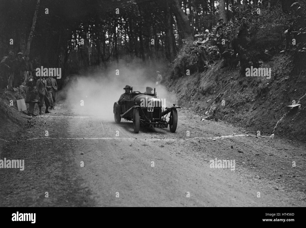 Amilcar taking part in a motoring trial, c1930s. Artist: Bill Brunell. Stock Photo
