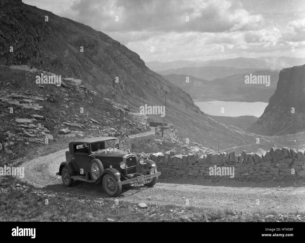 Rover saloon of I Ramsay competing in the RSAC Scottish Rally, 1936 ...