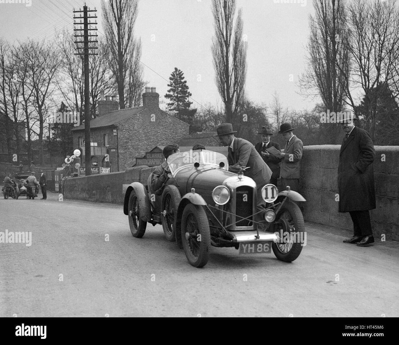 Amilcar Standard Sports at the Ilkley & District Motor Club Trial, Thirsk, Yorkshire, 1930s. Artist: Bill Brunell. Stock Photo