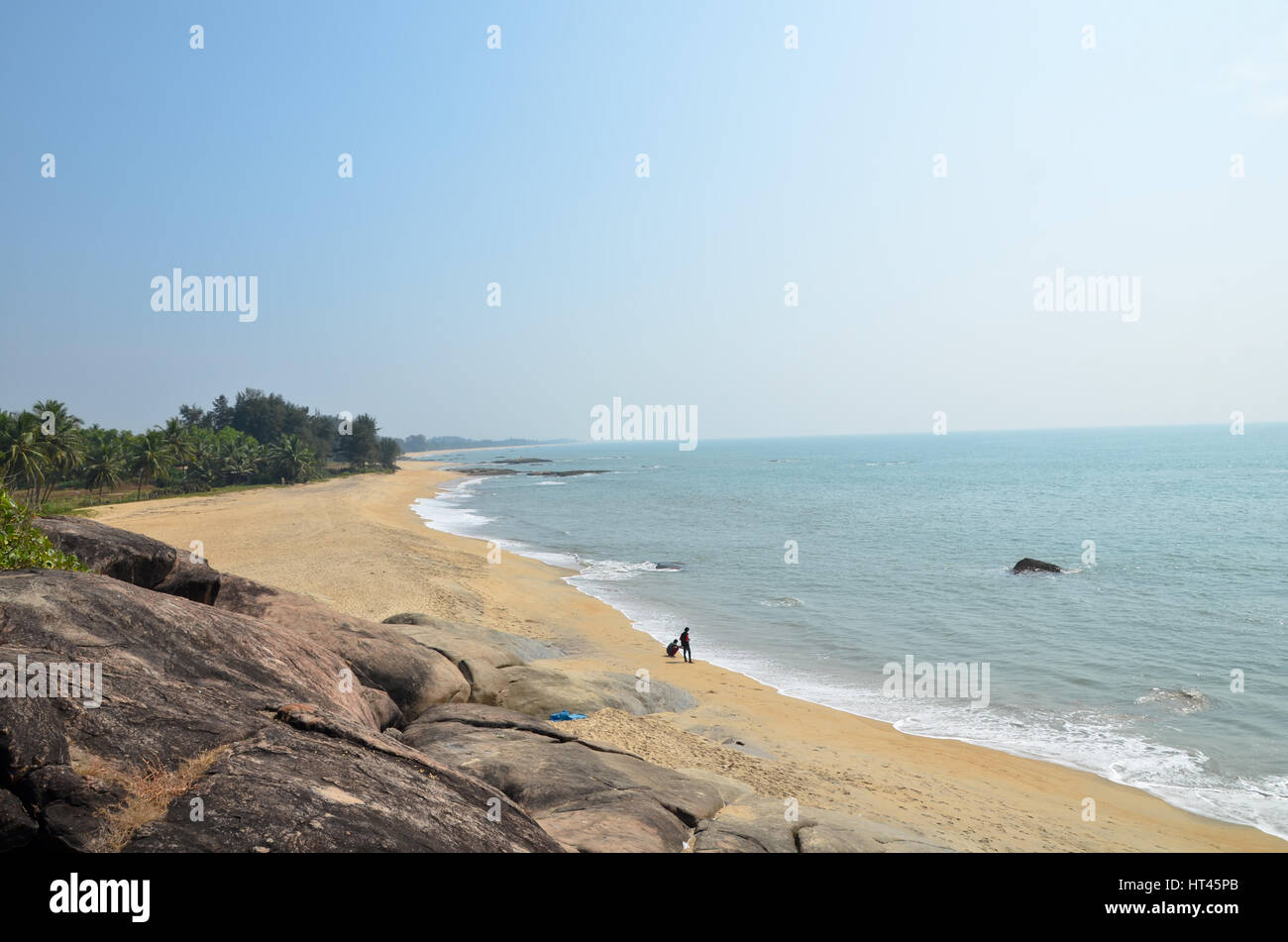 Beautiful scene of the rocky beach of Someshwar, Mangalore, Karnataka ...