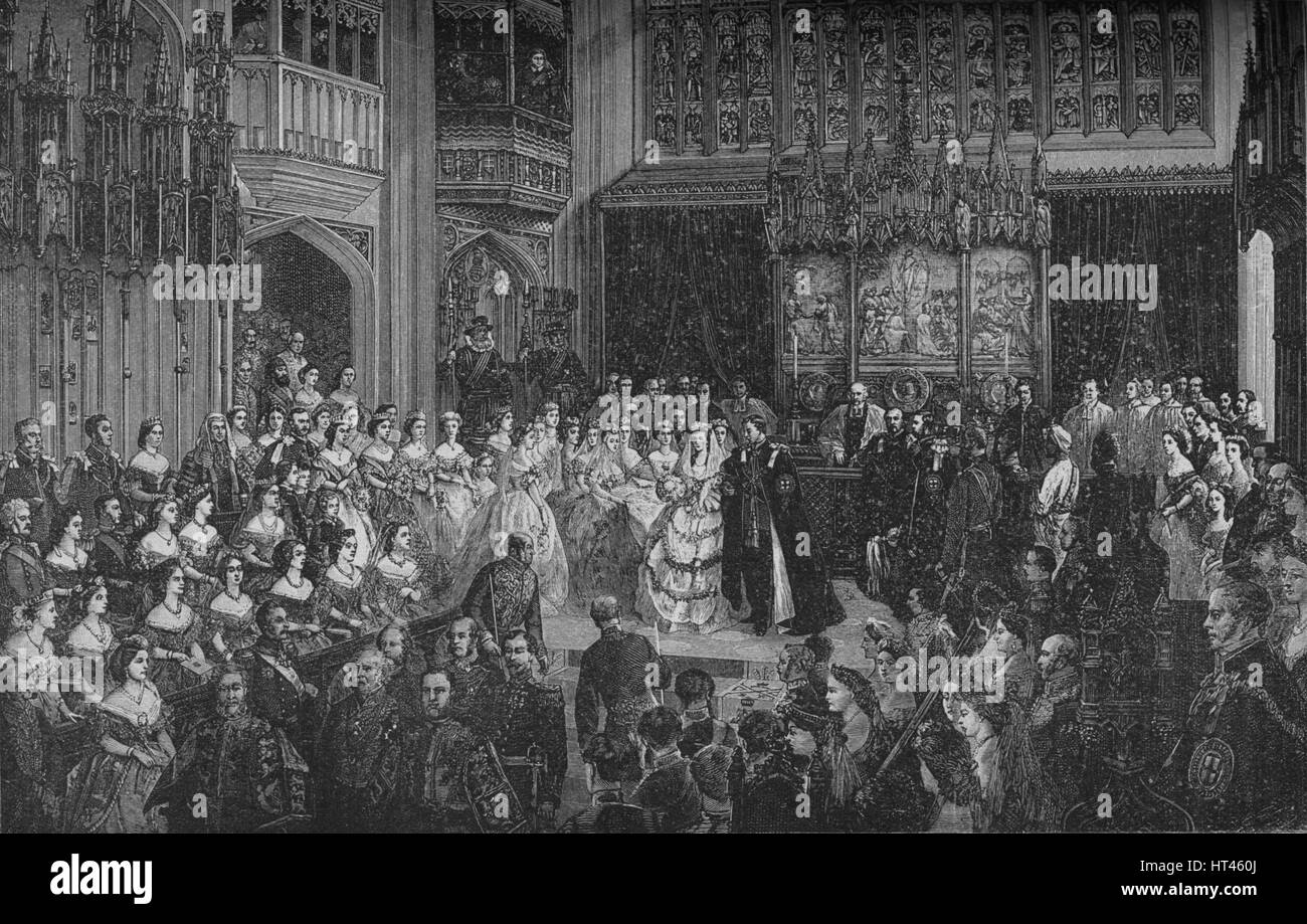 'Marriage of the Prince of Wales', c1890. Artist: Unknown. Stock Photo