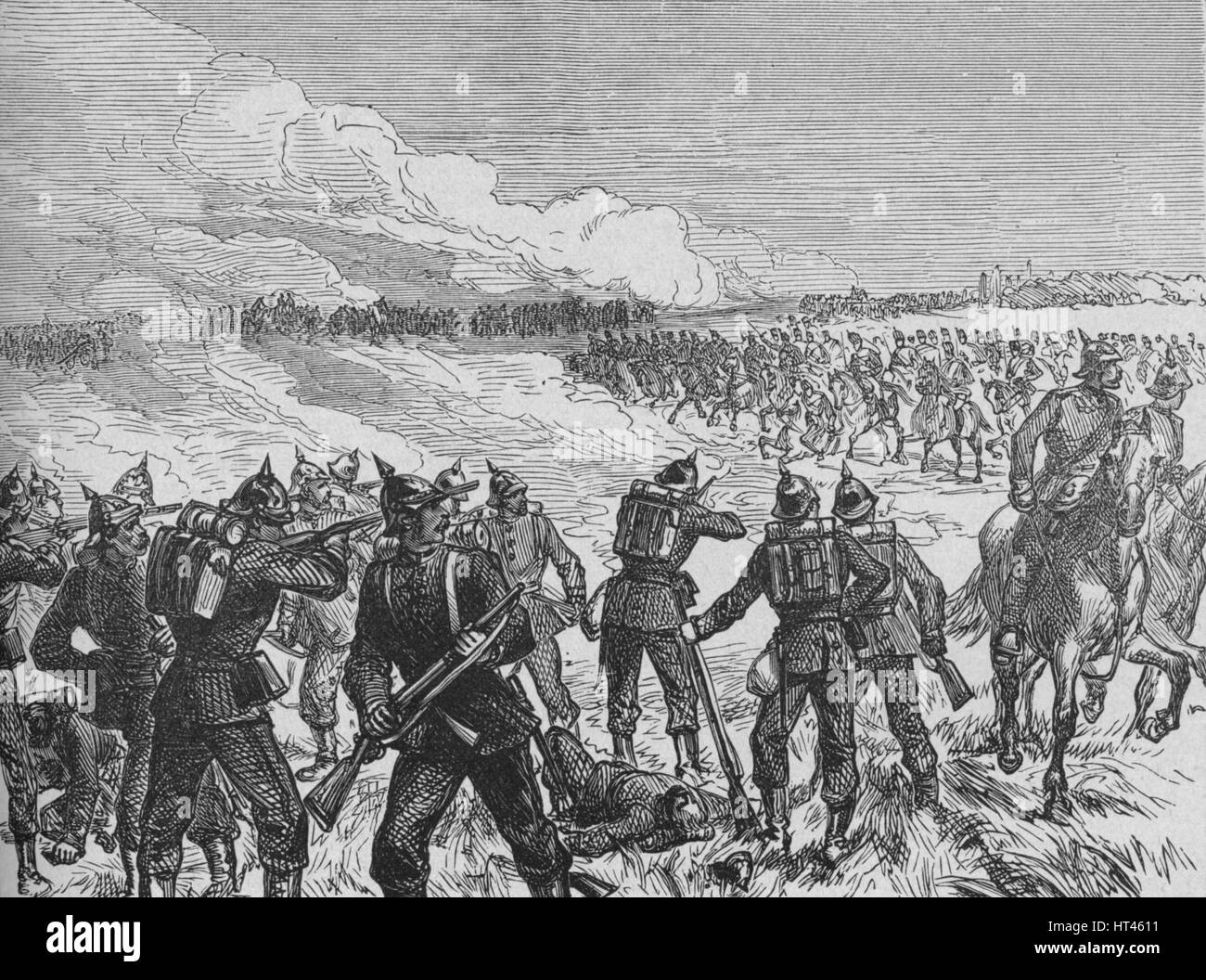 'The Battle of Langensalza', c1890. Artist: Unknown Stock Photo - Alamy