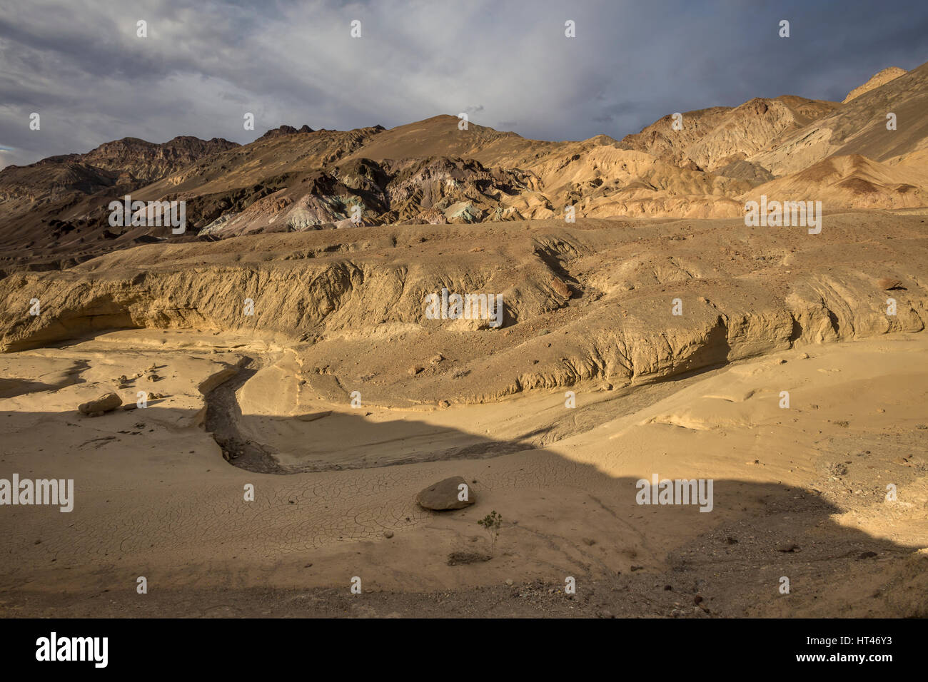 Artist Palette, Black Mountains, Artist Drive, Death Valley National Park, Death Valley, California, United States, North America Stock Photo