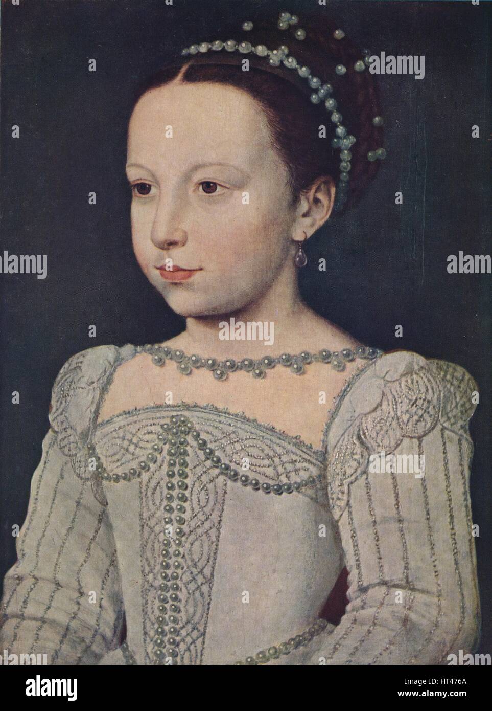 'Marguerite de Valois', c1560, (1939). Artist: Francois Clouet. Stock Photo