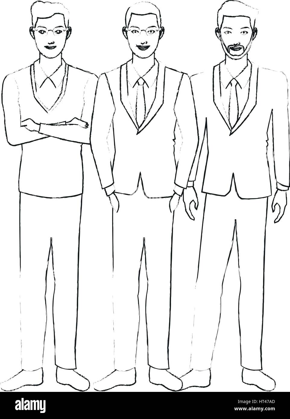 handsome young men icon image black line Stock Vector Image & Art - Alamy