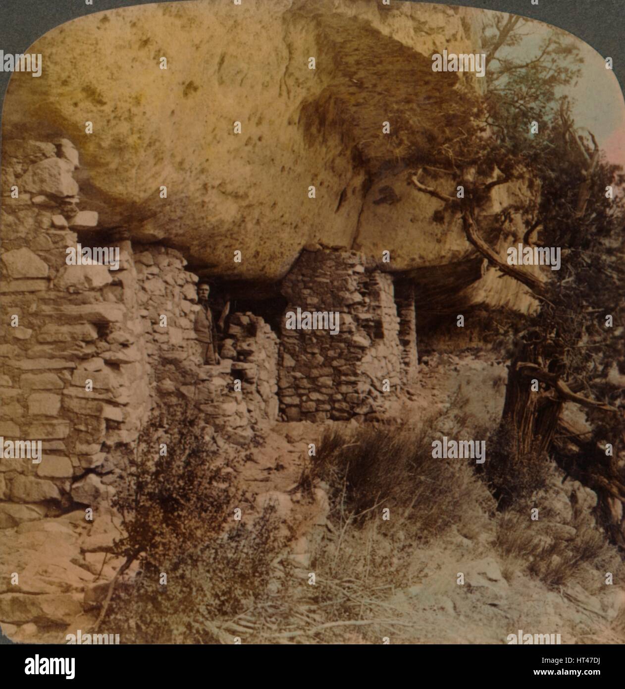 'Homes of a Vanished Race Cliff Dwellings in Walnut Canyon, Arizona