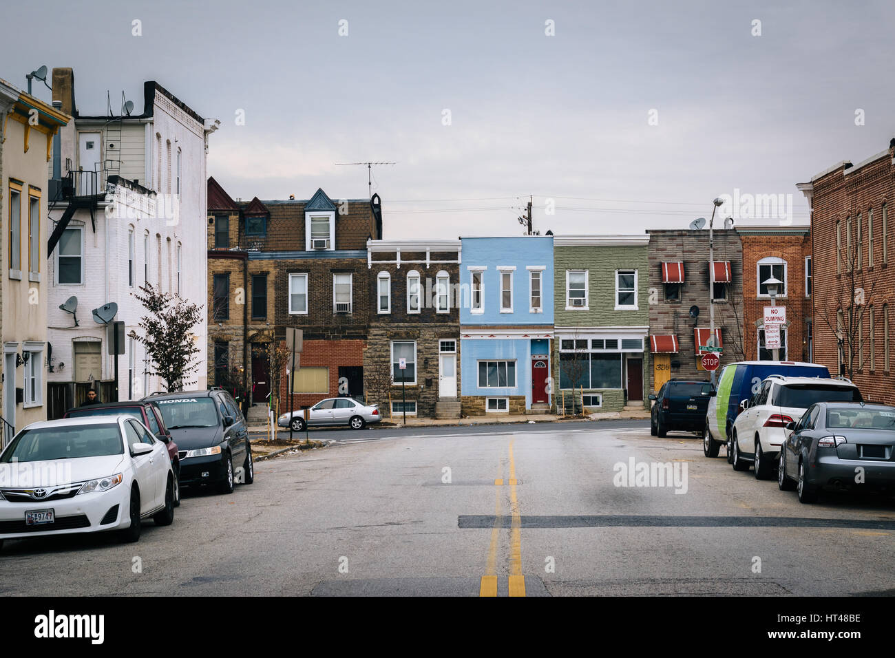 The intersection of South East Avenue and Baltimore Street, in