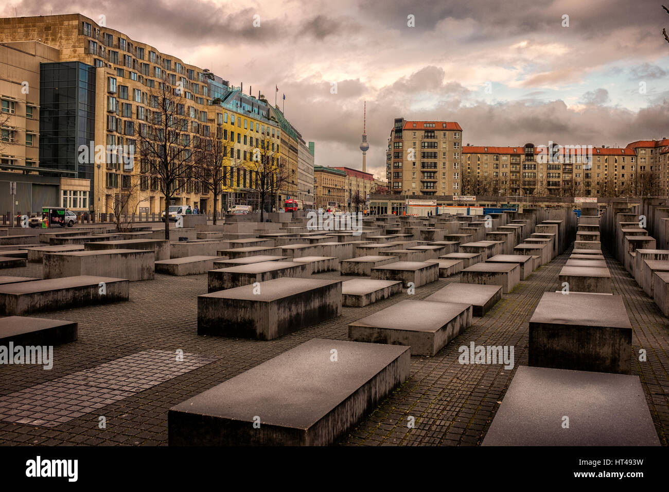 Berlin,Germany.Memorial to the Murdered Jews of Europe Stock Photo