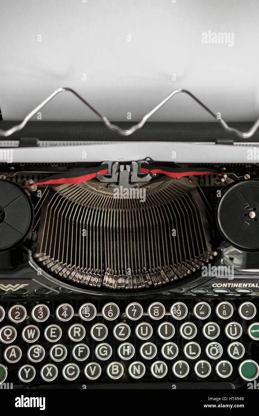 Typewriter-close-up Stock Photo