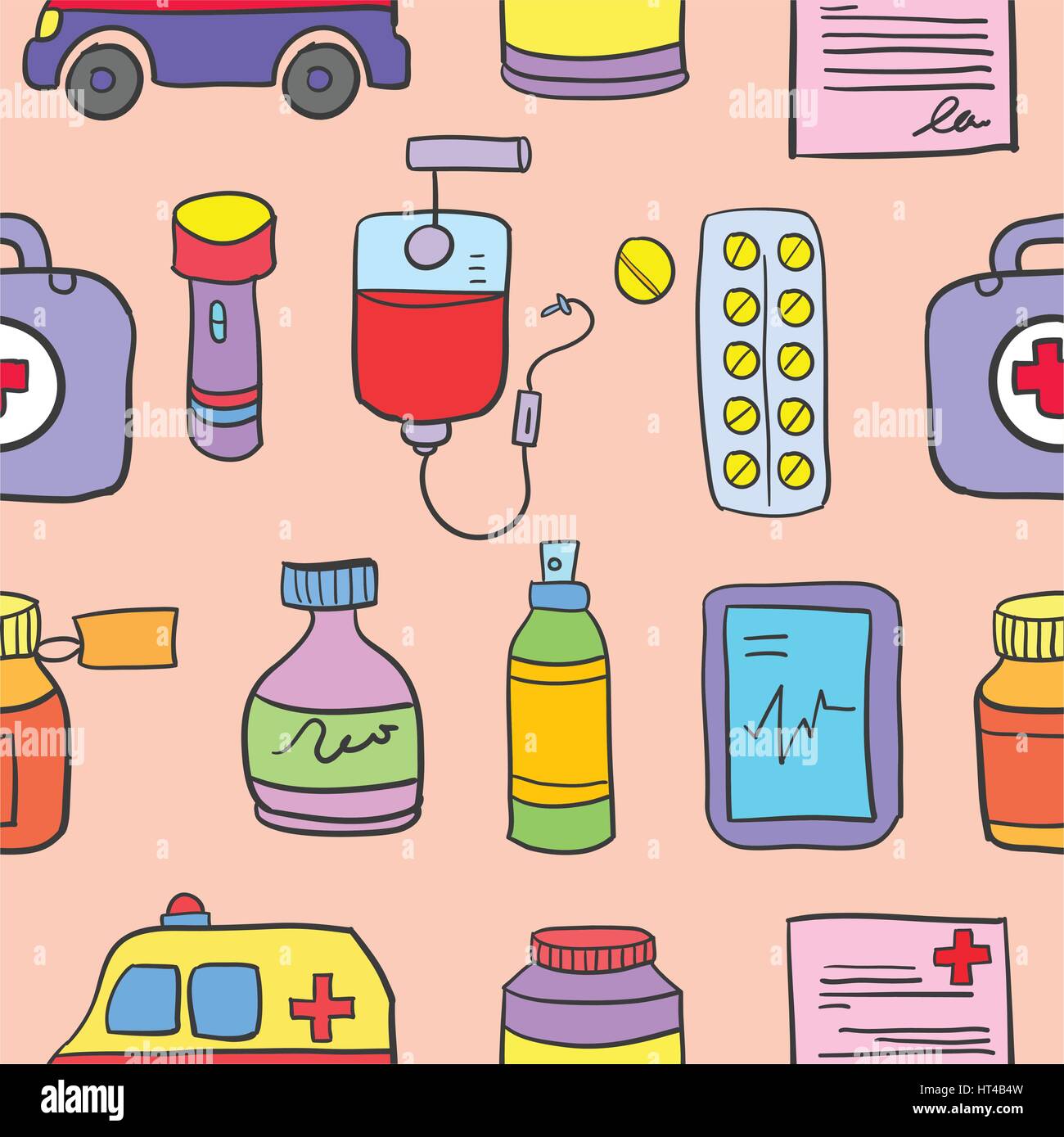 Medical Object Doodle of medical object illustration style Stock Vector Image & Art ...