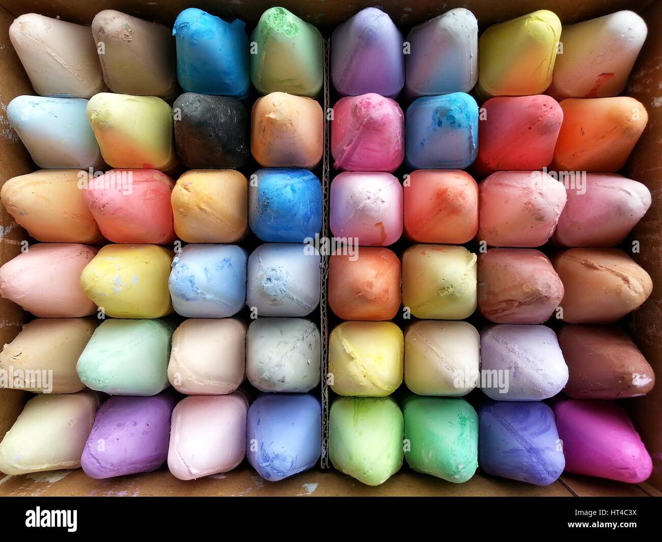 box of chalk Stock Photo Alamy