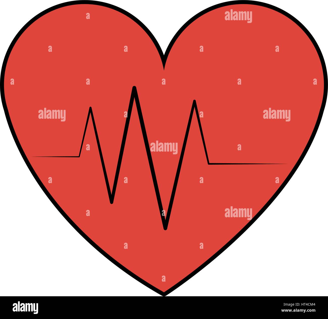 heart cardiogram icon image Stock Vector Image & Art - Alamy