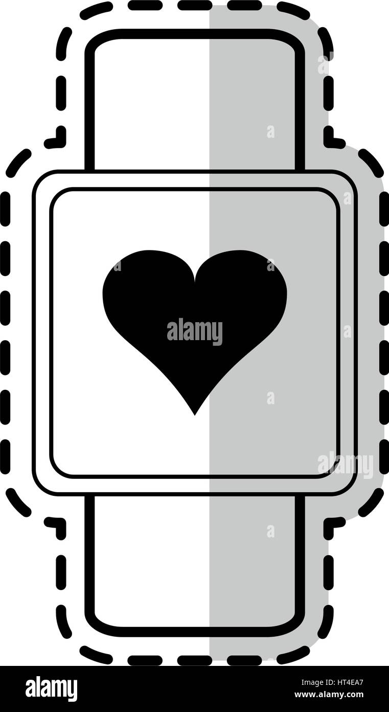 heart rate wrist monitor icon image Stock Vector Image & Art - Alamy