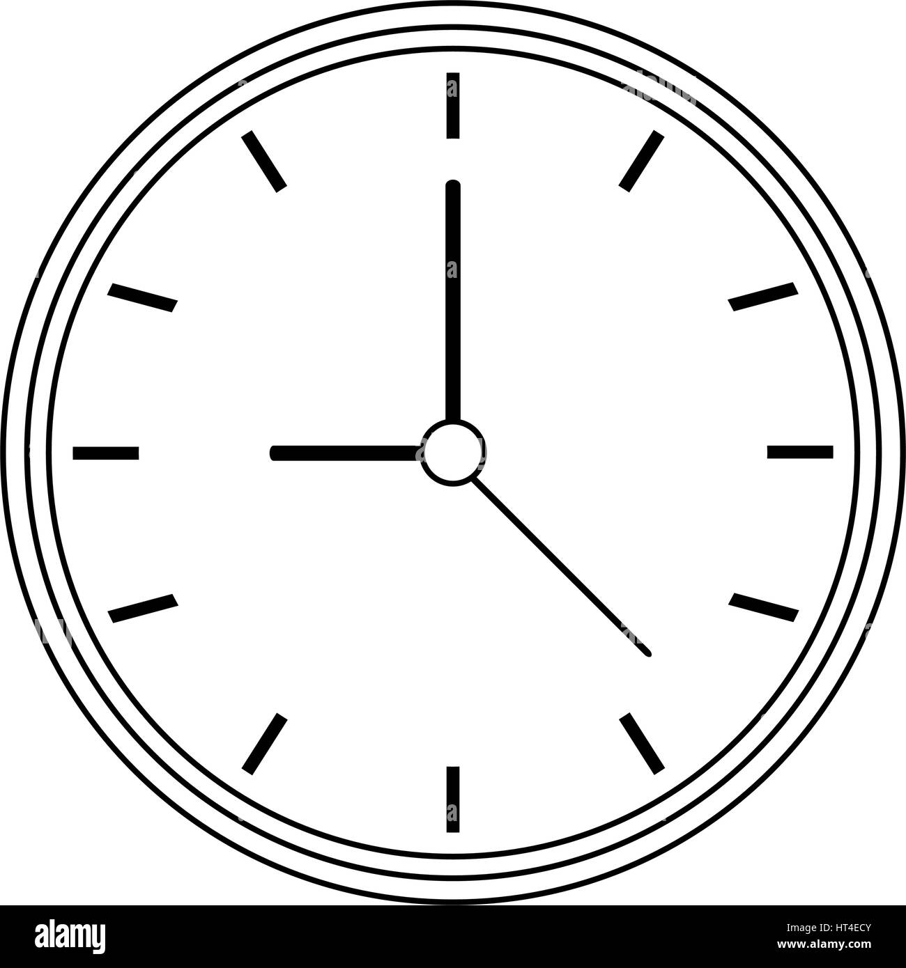 wall clock icon image Stock Vector Image & Art - Alamy