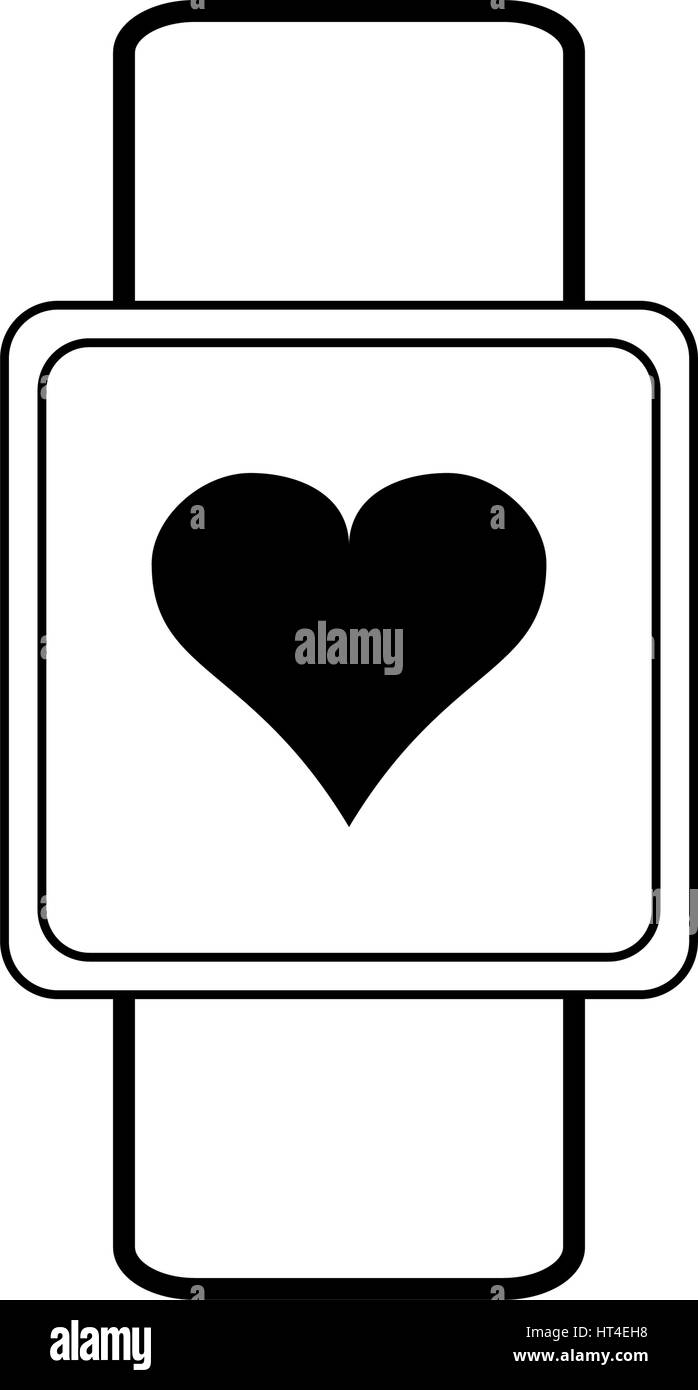 heart rate wrist monitor icon image Stock Vector Image & Art Alamy