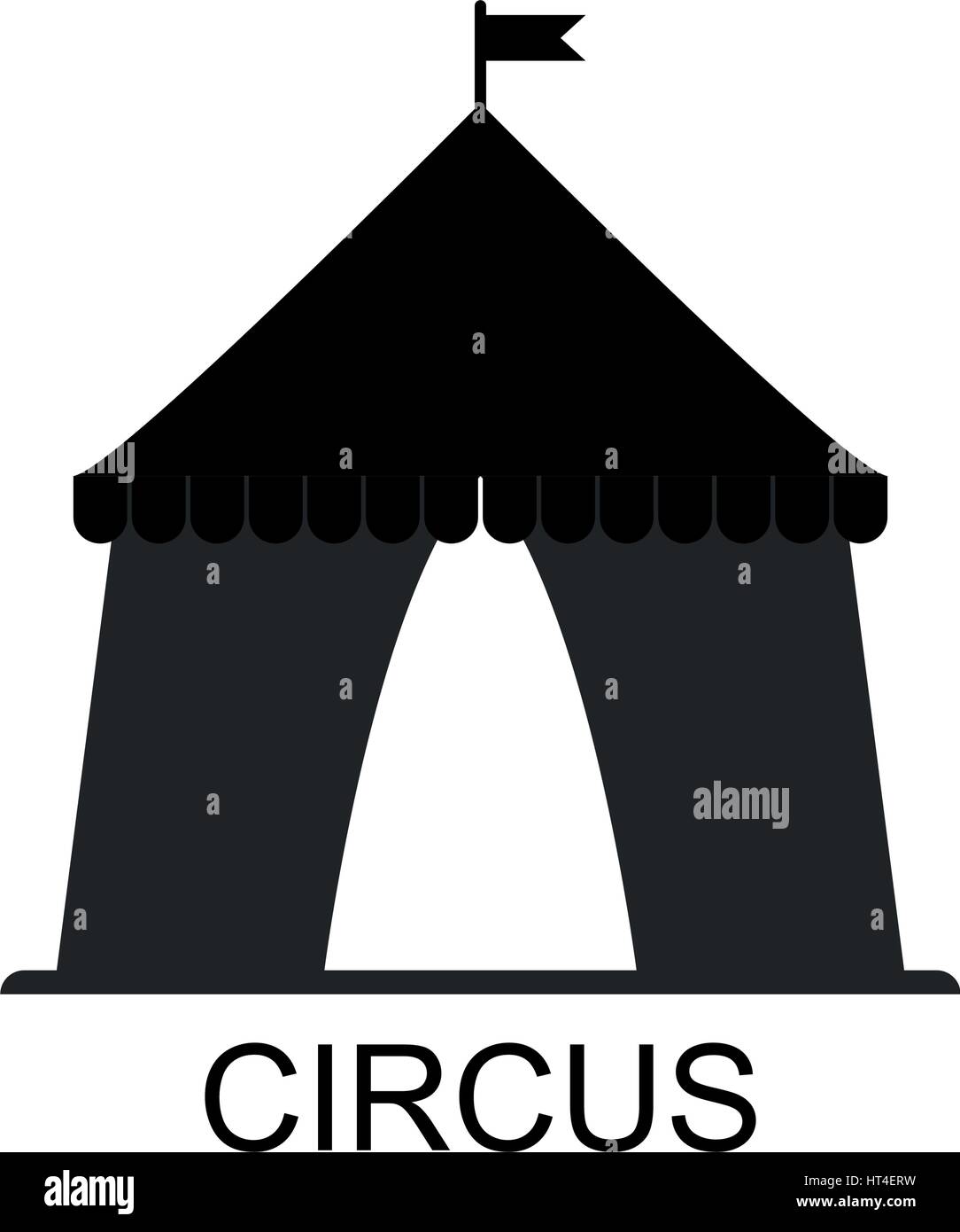 Circus icon illustrated on a white background in vector Stock Vector ...