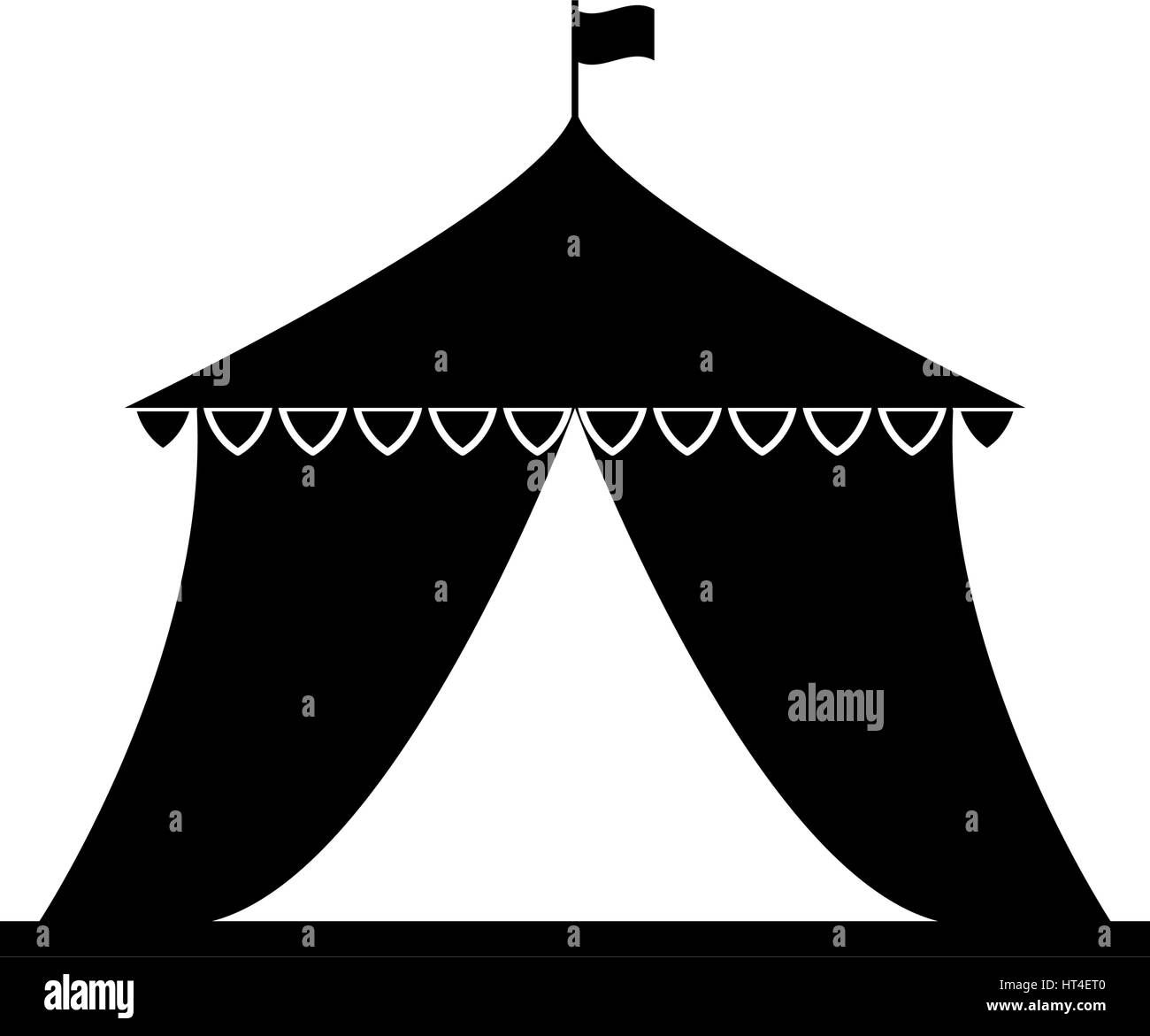 Circus icon illustrated on a white background in vector Stock Vector ...