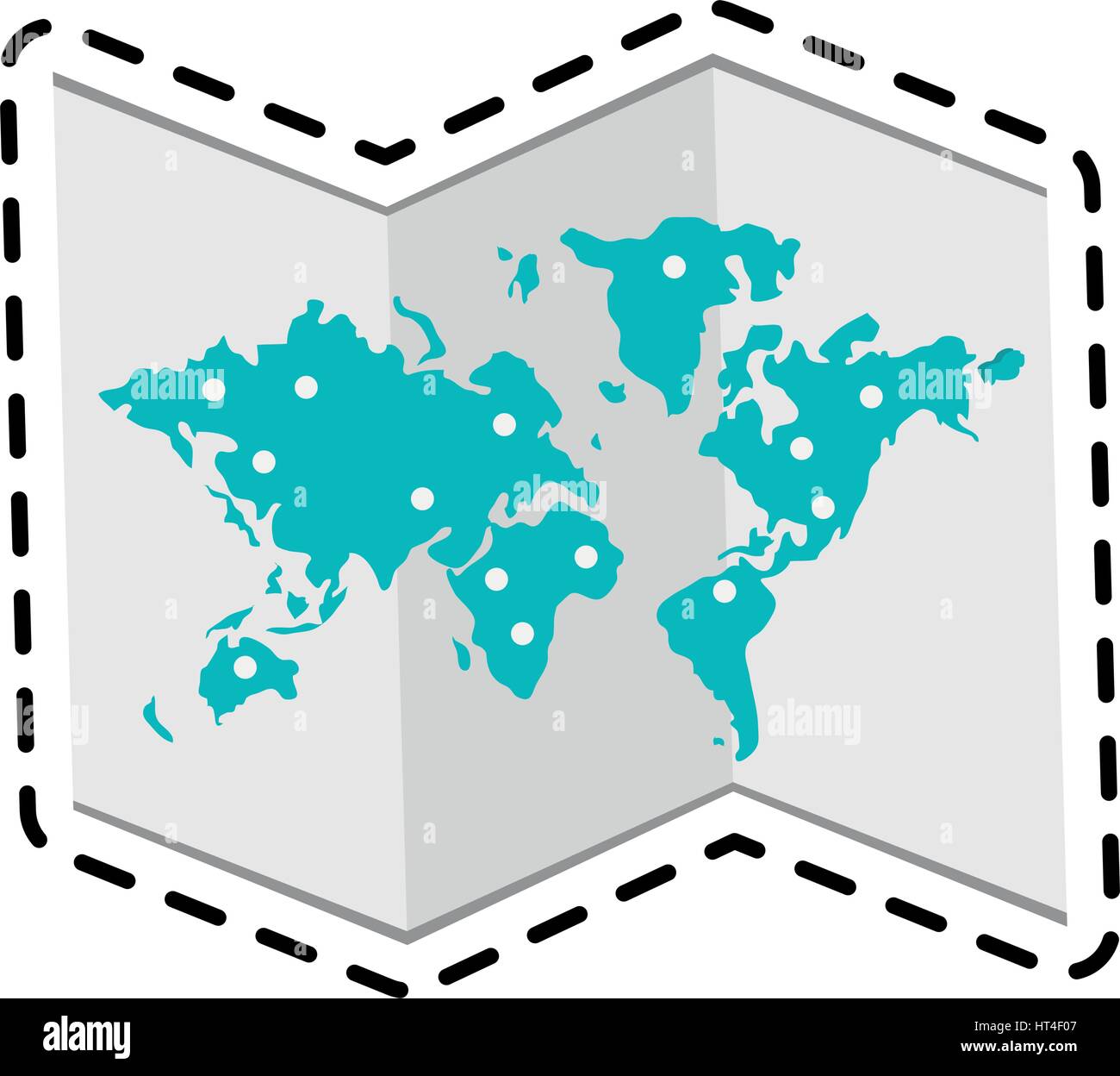 paper map icon image Stock Vector Image & Art - Alamy