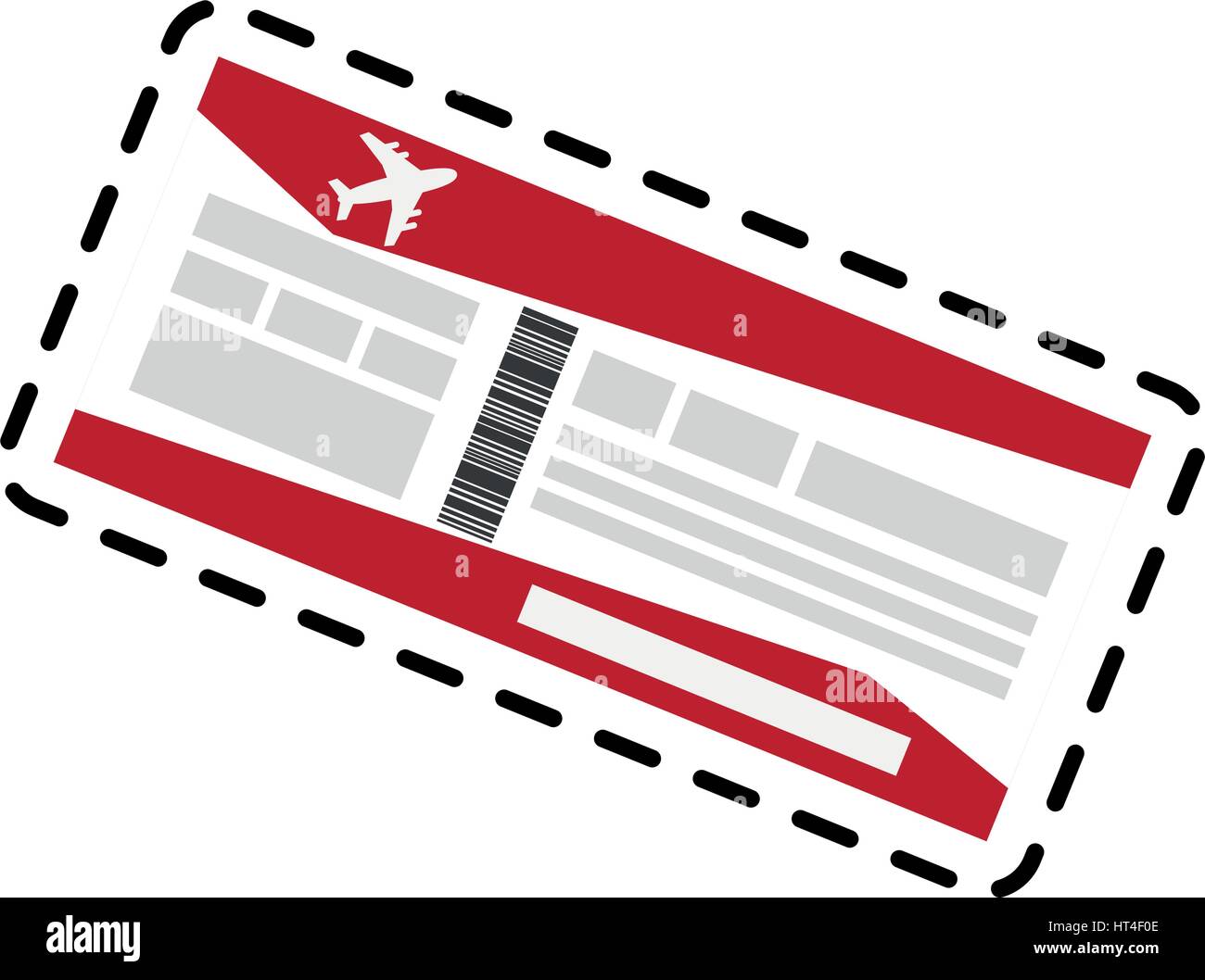 boarding pass or ticket icon image Stock Vector Image & Art - Alamy