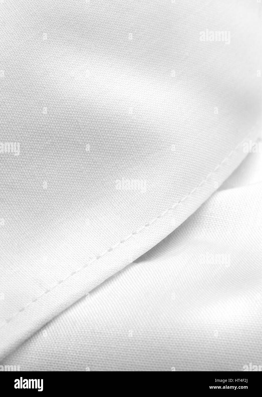White Cotton Shirt with texture and soft lighting Stock Photo