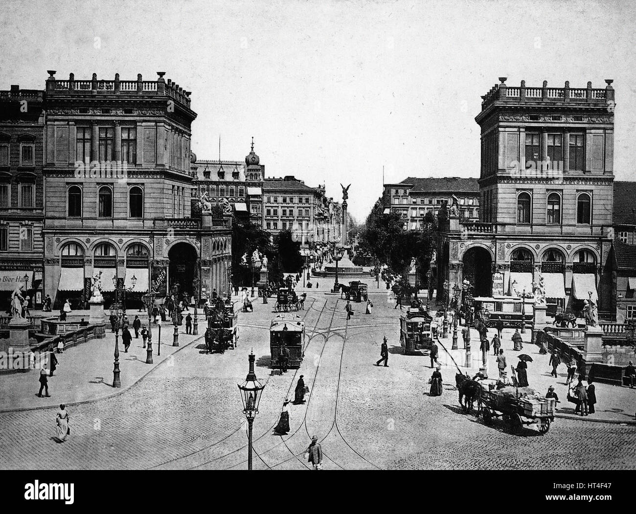 Hallesches Tor, Berlin 1894 Stock Photo Alamy