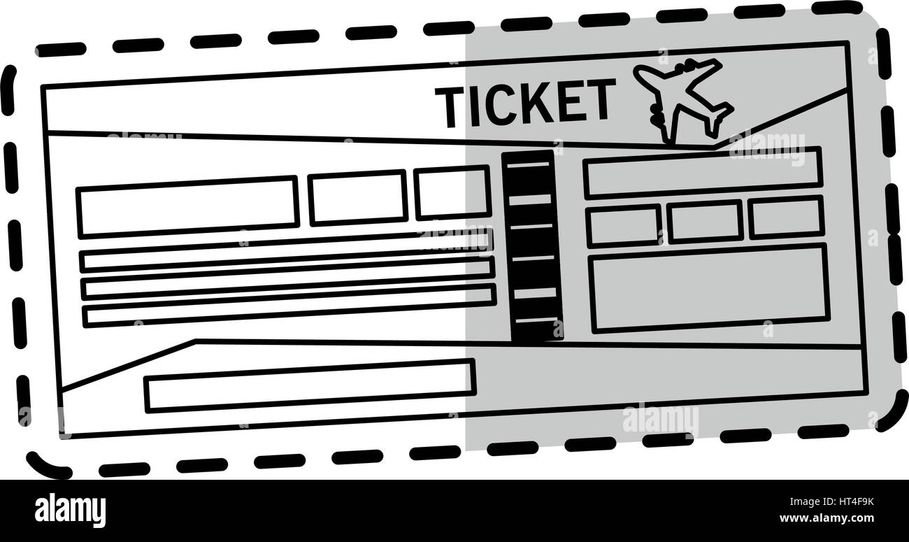 boarding pass or ticket icon image Stock Vector Image & Art - Alamy