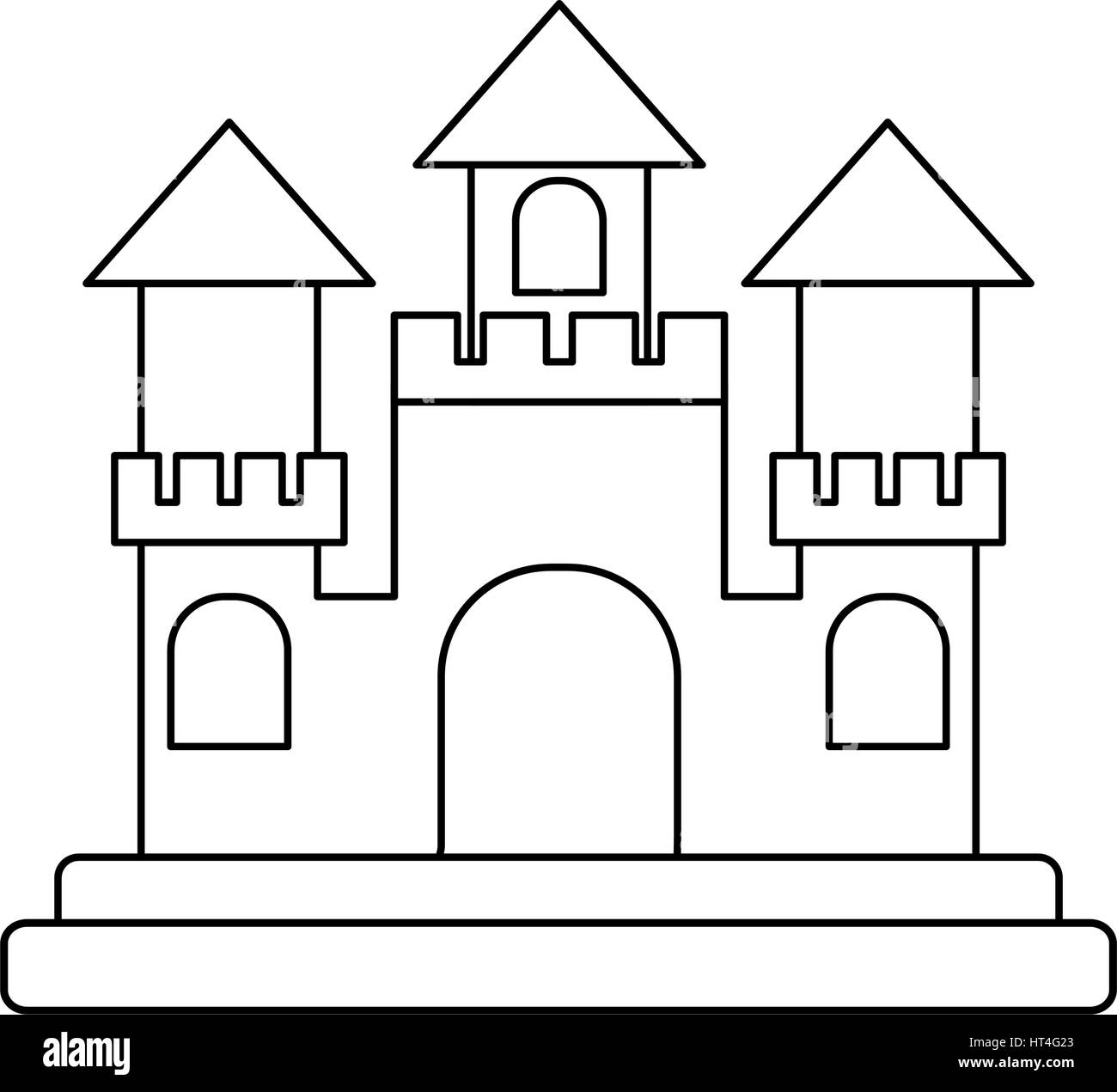 castle cartoon icon image Stock Vector Image & Art - Alamy