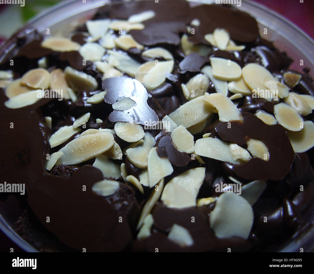 chocolate cake with topping Stock Photo Alamy