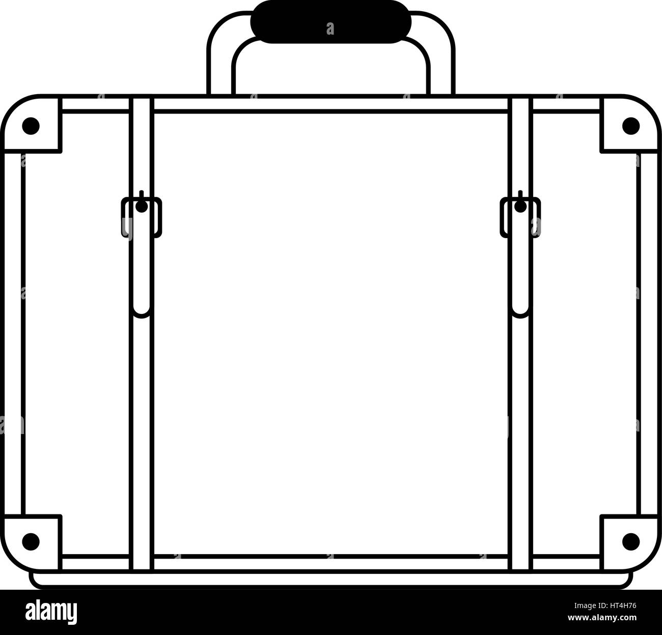 A briefcase icon Black and White Stock Photos & Images - Alamy