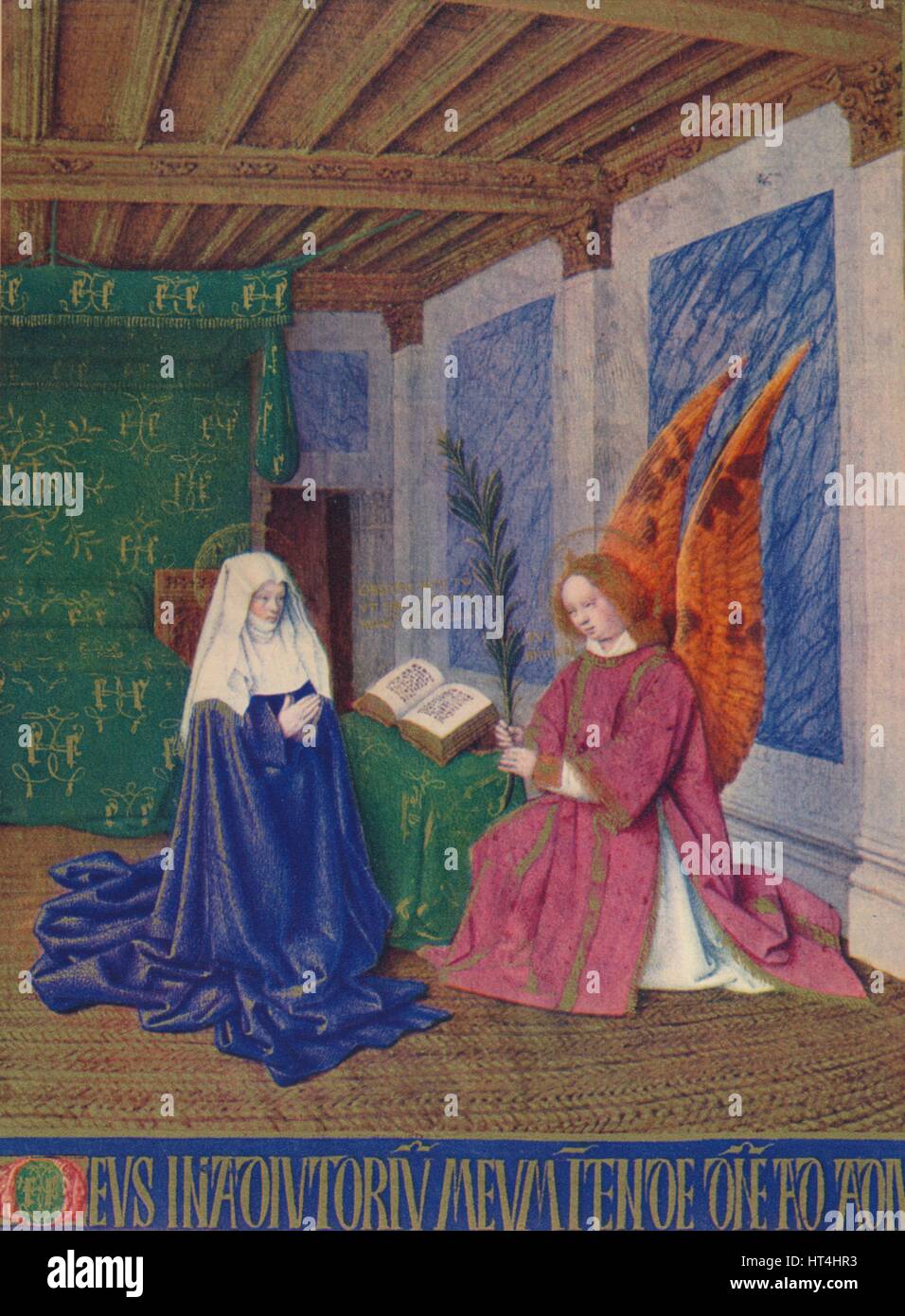'The Second Annunciation', c1455, (1939). Artist Jean Fouquet Stock
