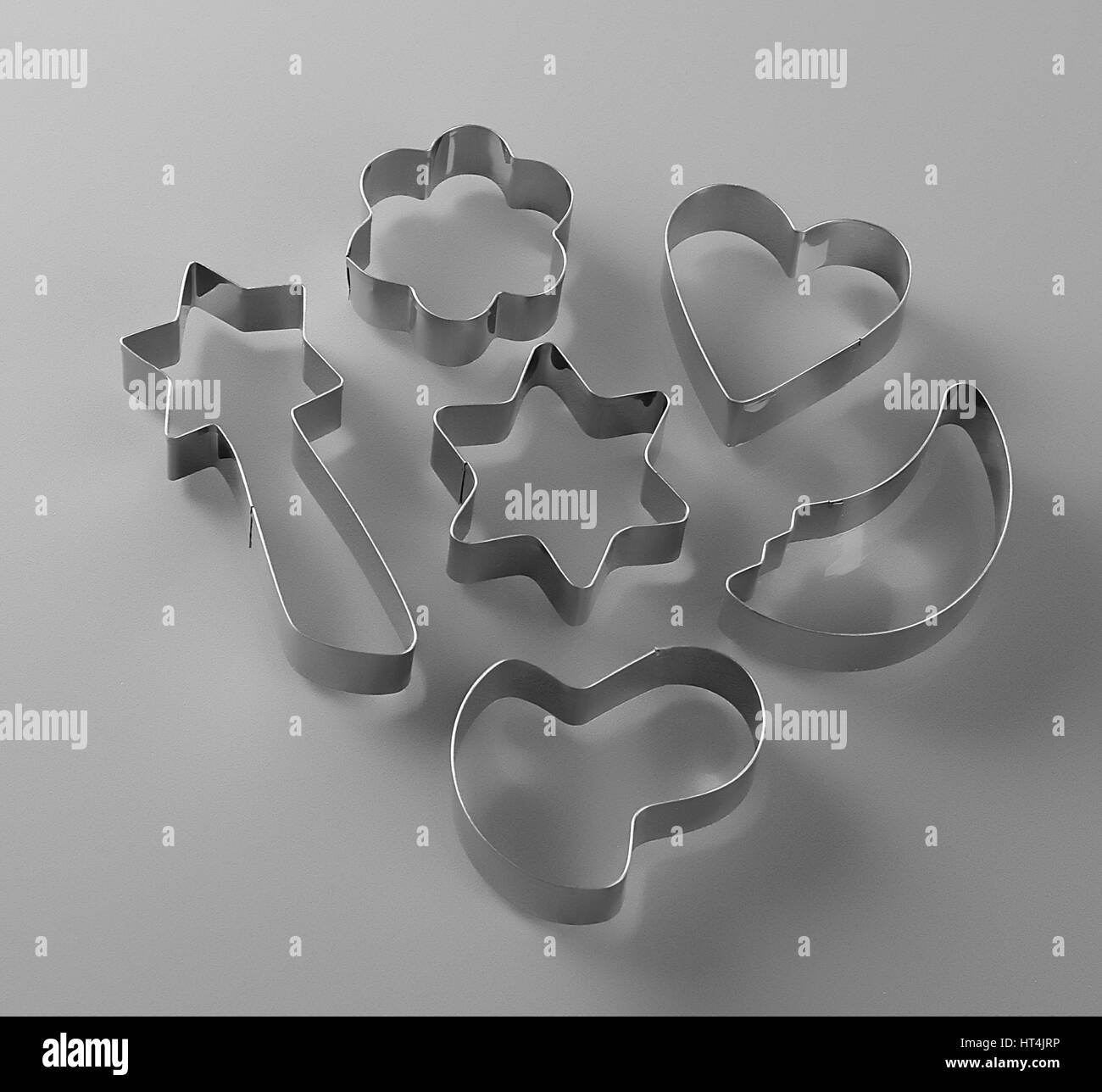 Set of six cookie cutters Stock Photo Alamy